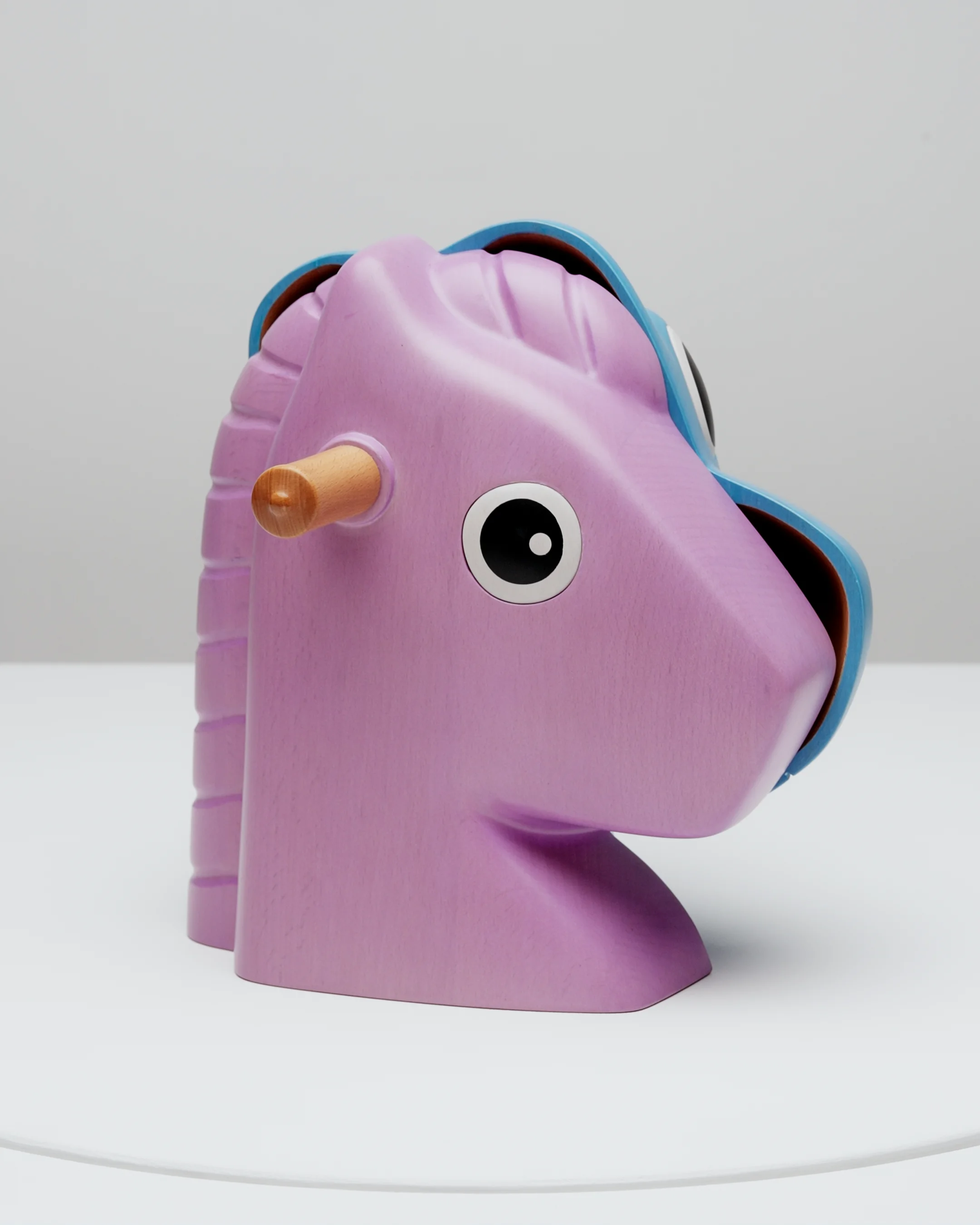 Split-Rocker (Wood) Pink/Blue by Jeff Koons