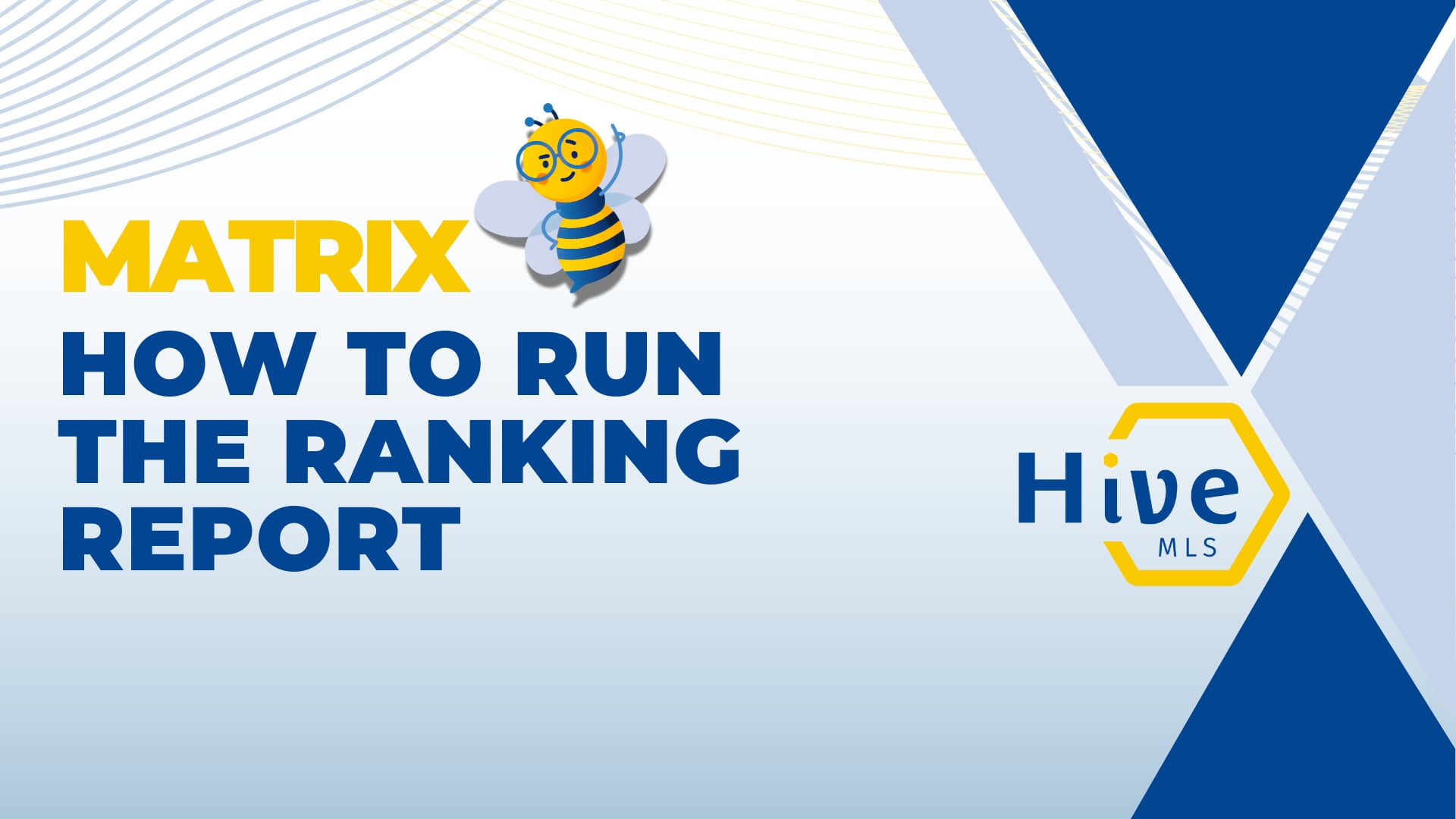 HIVE MLS Matrix How to run the ranking report