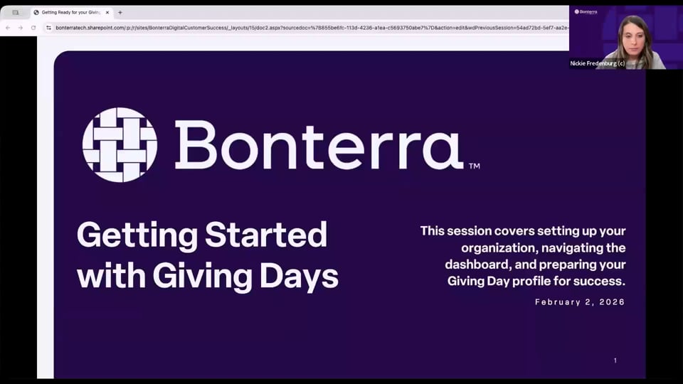 Getting Started with Giving Days
