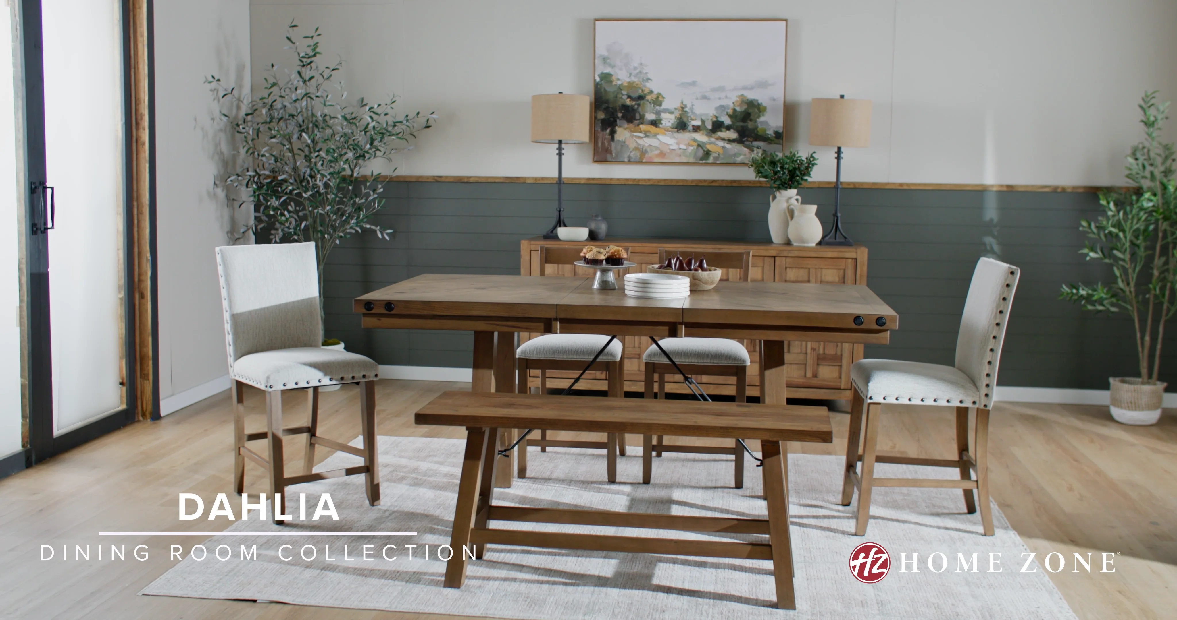 Dahlia II Light Hickory Counter Height Table – Home Zone Furniture