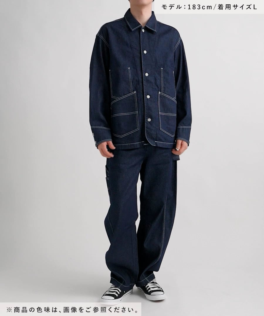 12ozデニム/カツラギカバーオール【セットアップ対応】 | [公式]レイジ