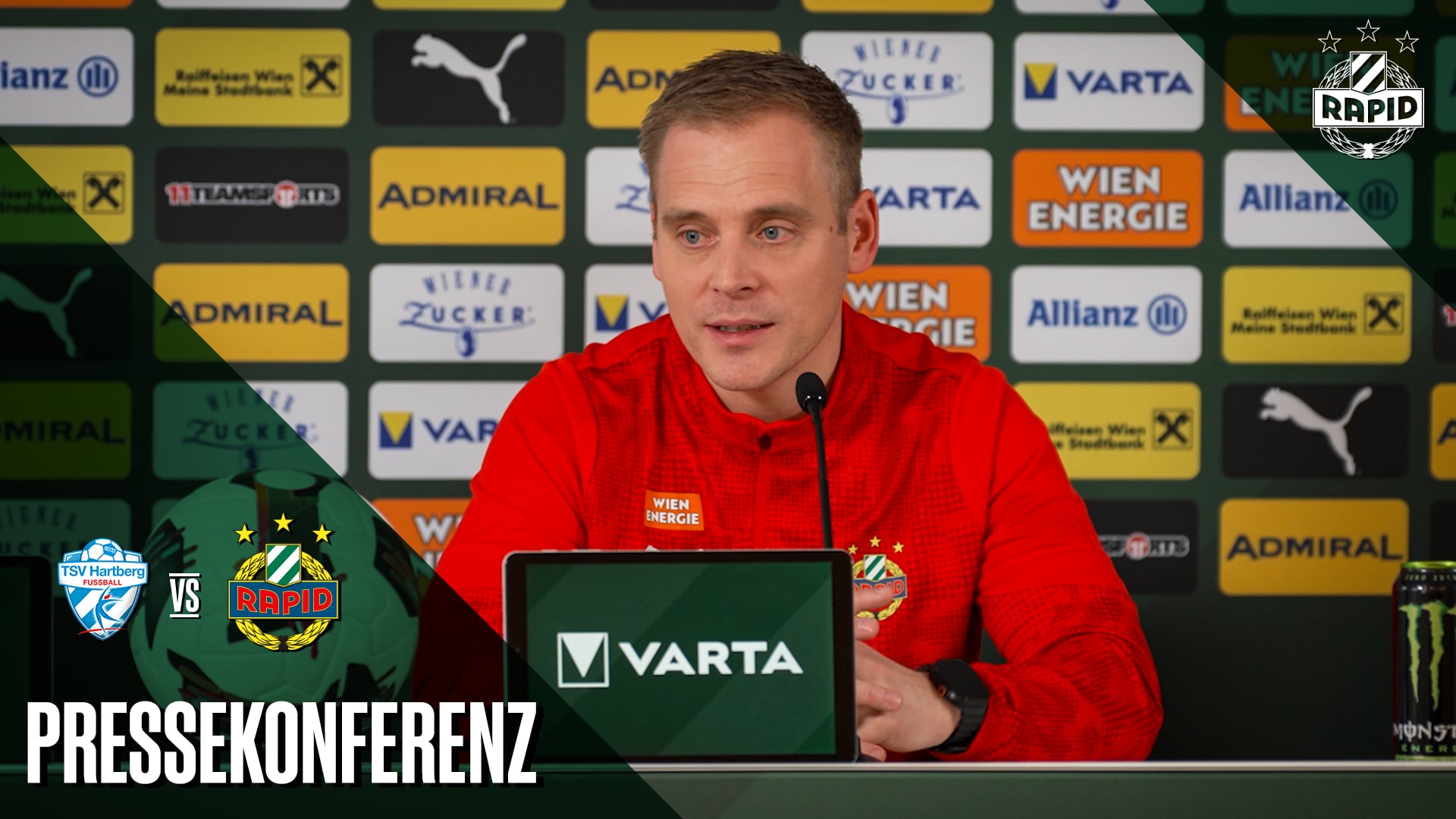 Pressekonferenz vor dem Spiel gegen Hartberg