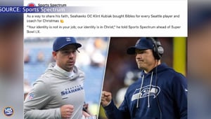 Seahawks Coach Gifts Players Bibles