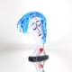BLUE DREAM Scultura Moderna Testa di Donna in Vetro Artigianale Video