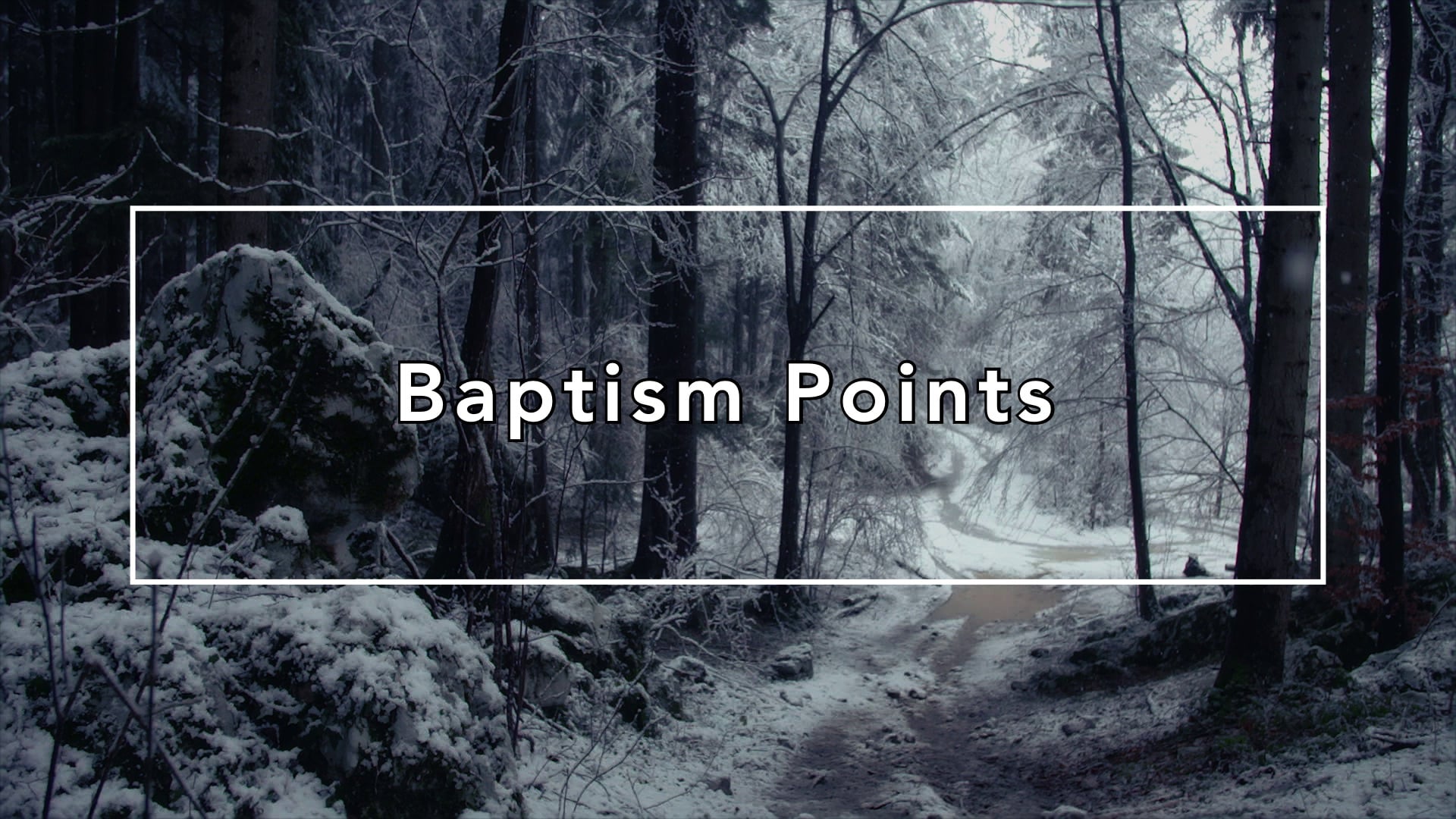 "Baptism Points" 01/18/26