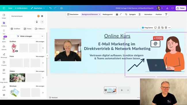 So erstellst Du eine E-Mail Banner mit Canva
