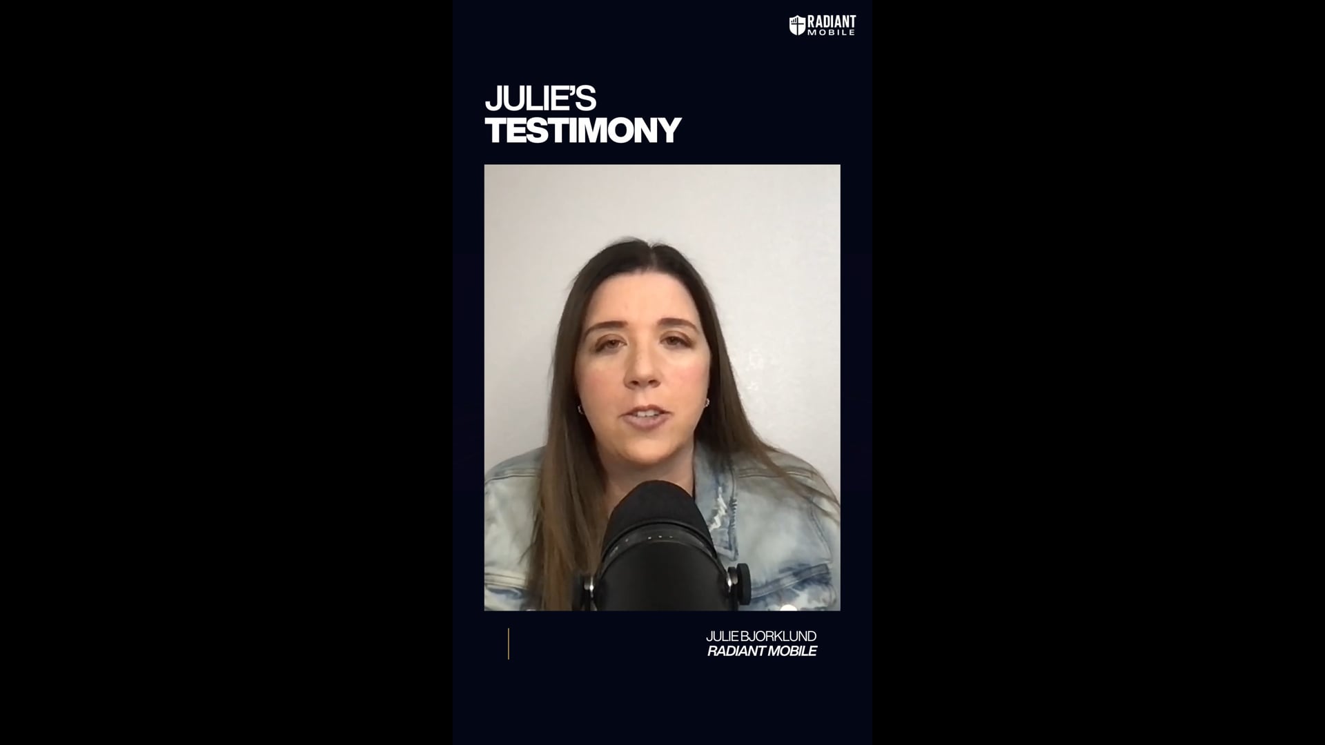 Julie Bjorklund - Testimony Reel