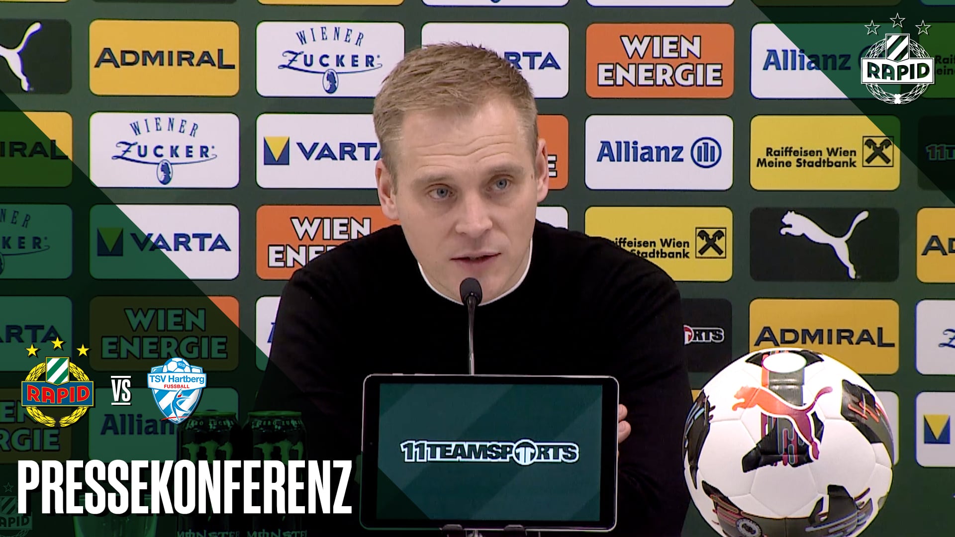 Pressekonferenz nach dem Spiel gegen Hartberg