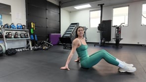 Seated figure 4 stretch