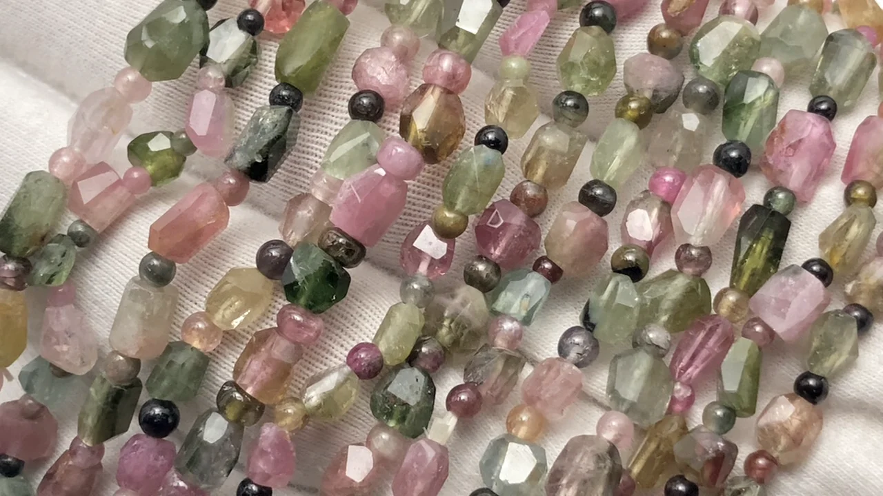 マルチカラートルマリン ブレスレット｜天然石ビーズの卸問屋・通販