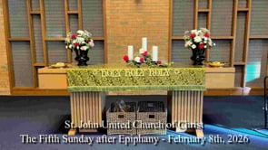 The Fifth Sunday after Epiphany - February 8th, 2026