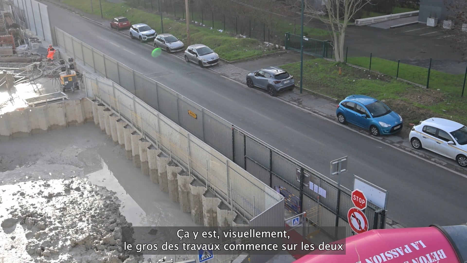 Février 2026 :  visite du chantier de la fututre ligne 15