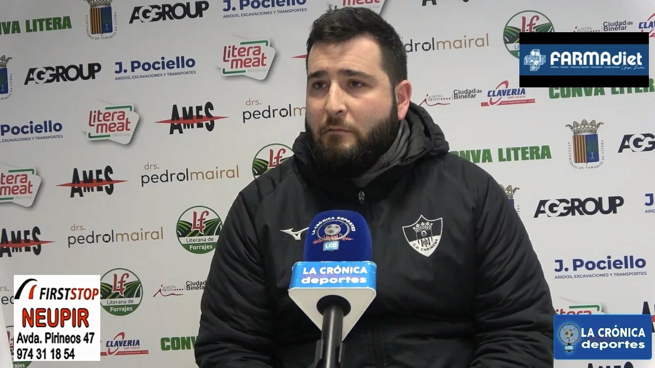 JOEL ABOS (Entrenador Cariñena) CDJ Tamarite 1-1 CD Cariñena / Jor. 21 / Tercera Rfef
