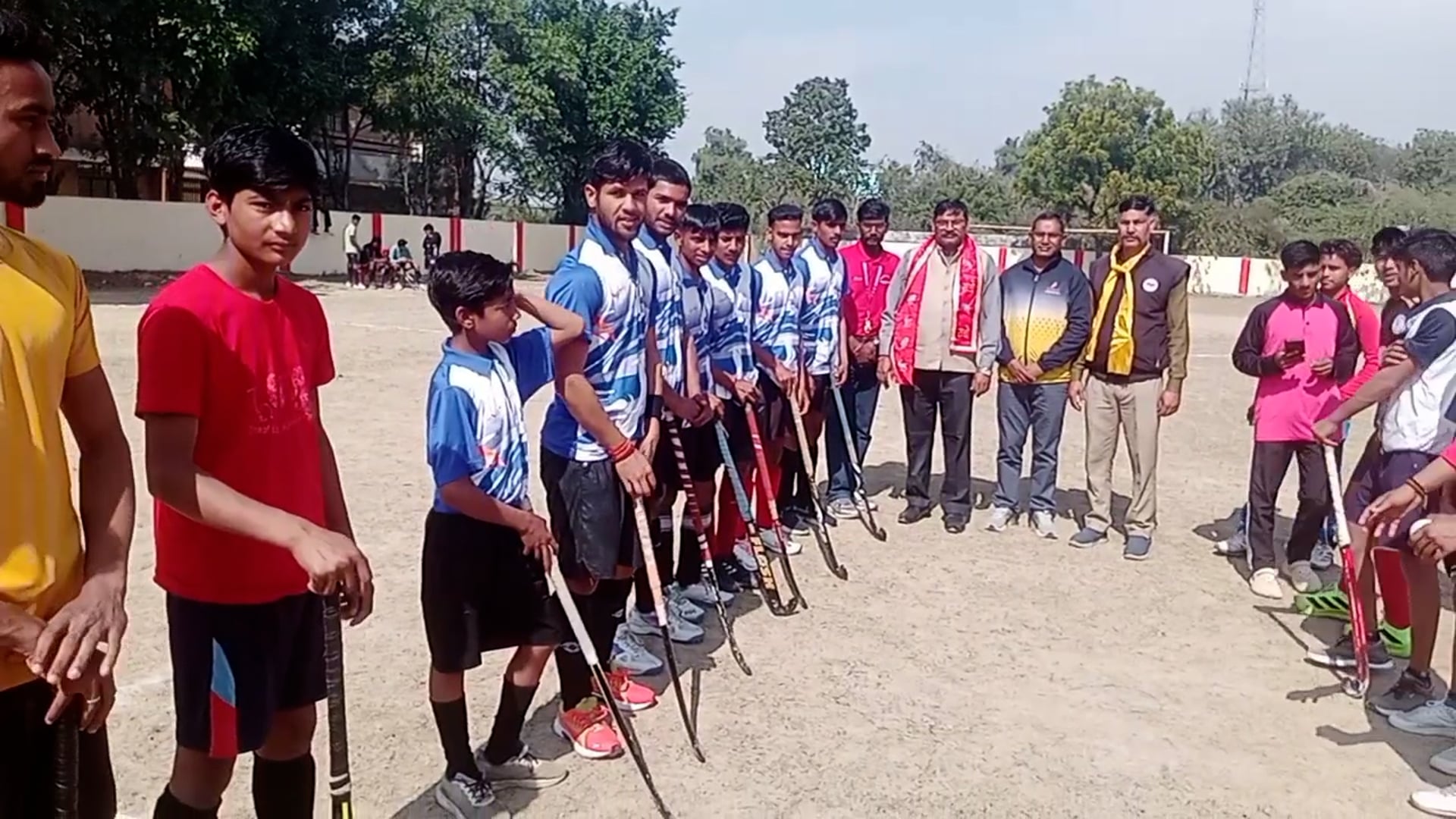 माट मिनी स्टेडियम में प्रथम बार हॉकी टूर्नामेंट का आयोजन किया गया