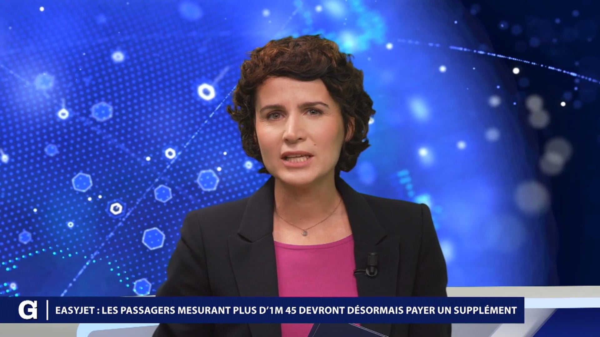 Vidéo Présentatrice du JT du Gorafi sur M6+ "Easyjet"