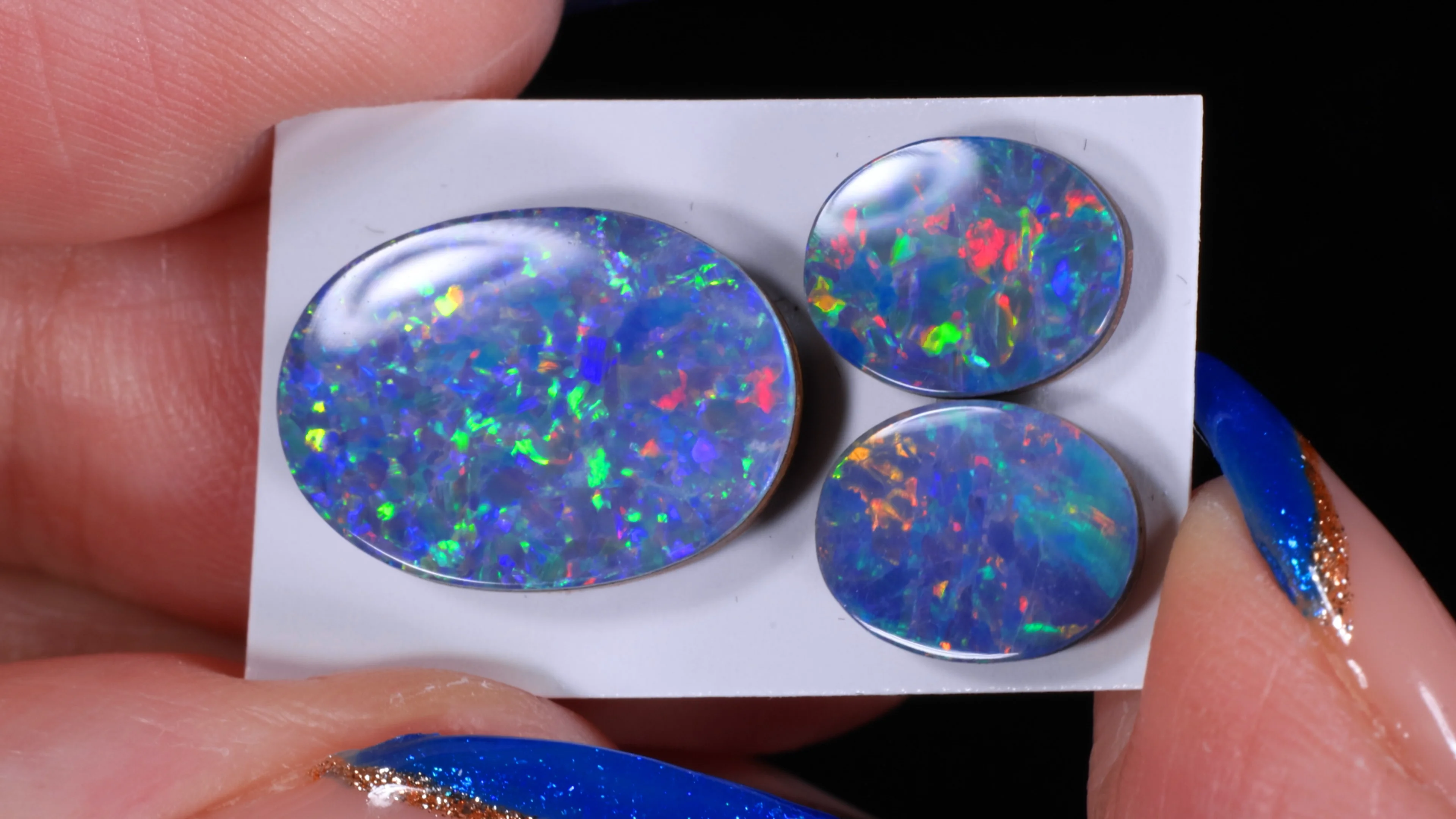 Opal Doublet 6.4ct Calibrated 15x10mm 9x7mm | Opal Galaxy