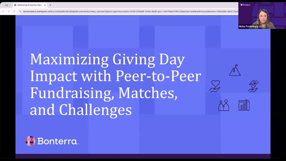 Maximizing Giving Day Impact with P2P Fundraising, Matches, and Challenges