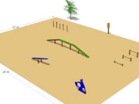 Una zona d'esbarjo per a gossos a Pilans