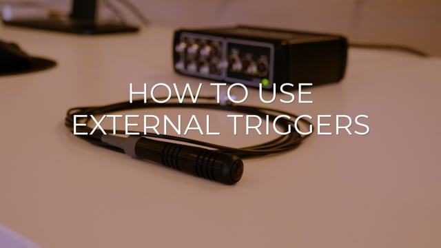 How to use external triggers | Qualisys