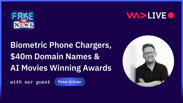 Biometric Phone Chargers, $40m Domain Names & AI Movies Winning Awards - Peter Kröner