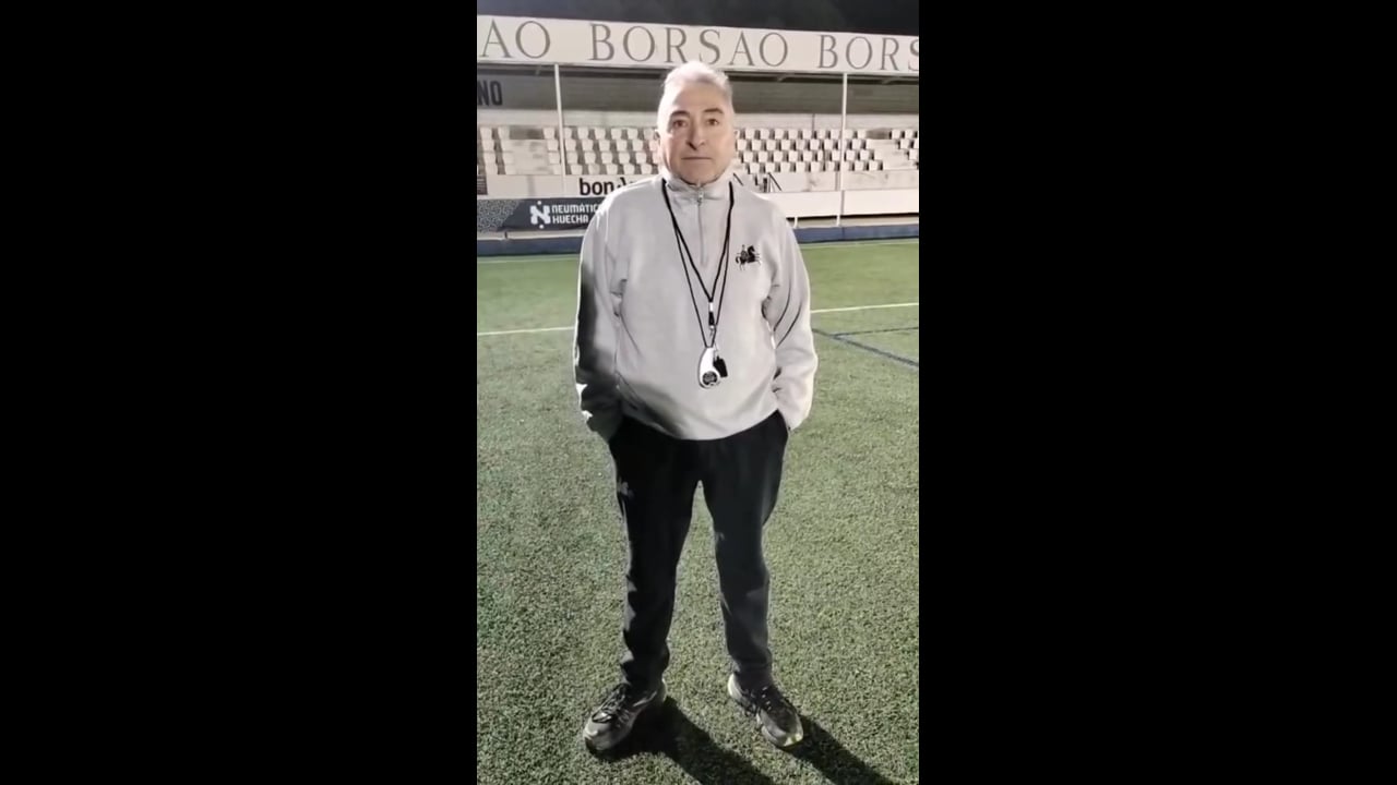 PEDRO CERDÁN (Entrenador SD Borja ) El míster del Borja, hace balance de la primera vuelta del campeonato / Fuente: Facebook SD Borja