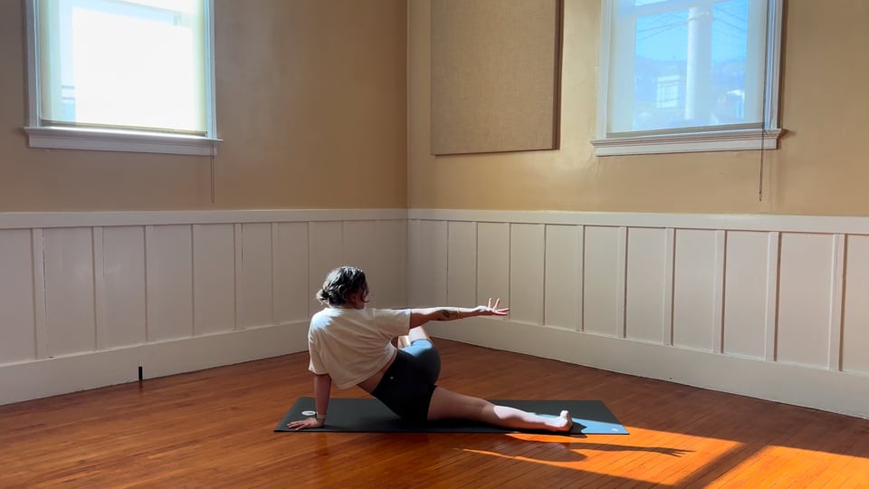 Release the Outer Hips, a 30-minute yoga class for tight hips with Haley Havelock