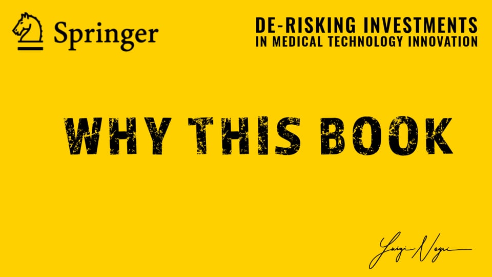 Why is this book important for medical entrepreneurs, innovators and investors?