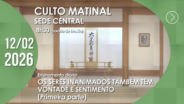 Capa do vídeo do “Culto Matinal | Sede Central - 12/02/2026”.