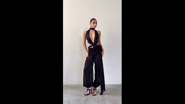 Calça Rae Balloon Preta | Rae Black Pants