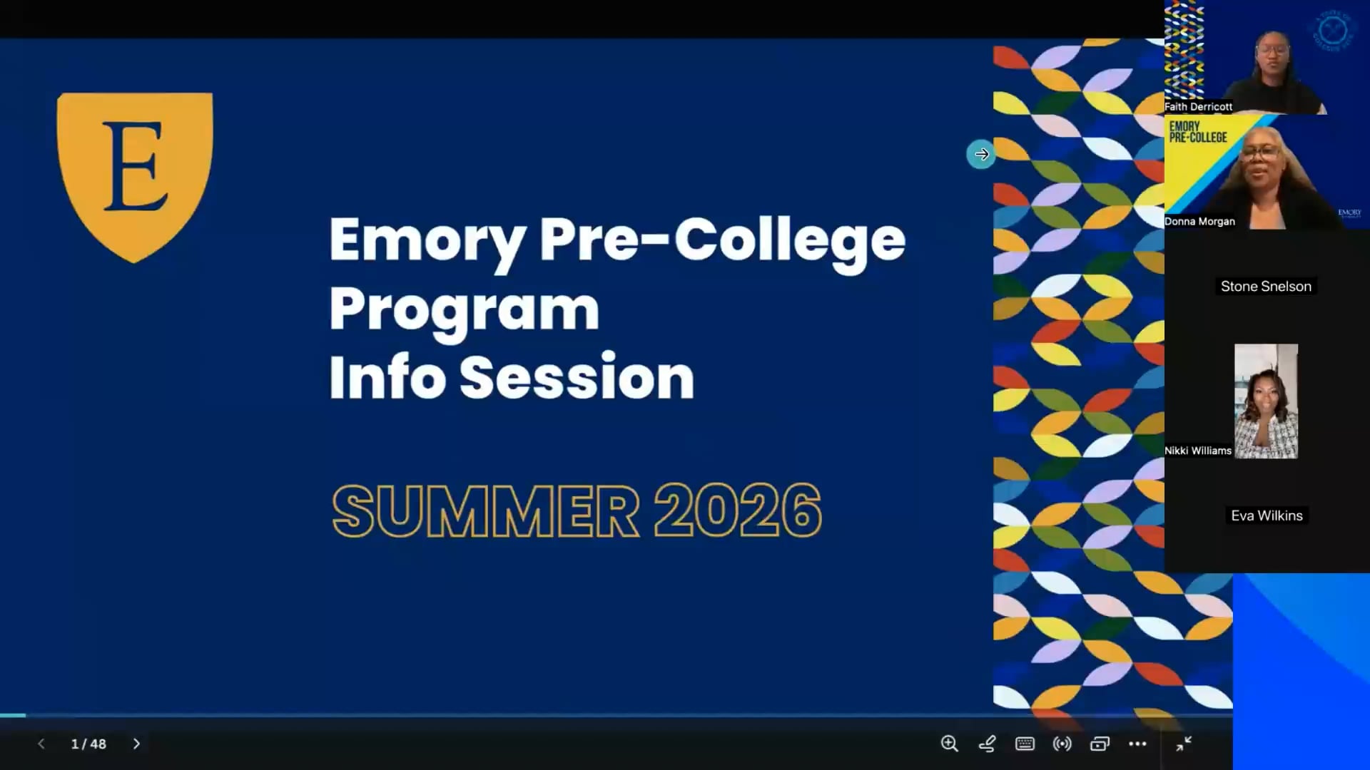February 2026 Emory Pre-College Info Session