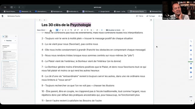 Préparation Sém Psycho
