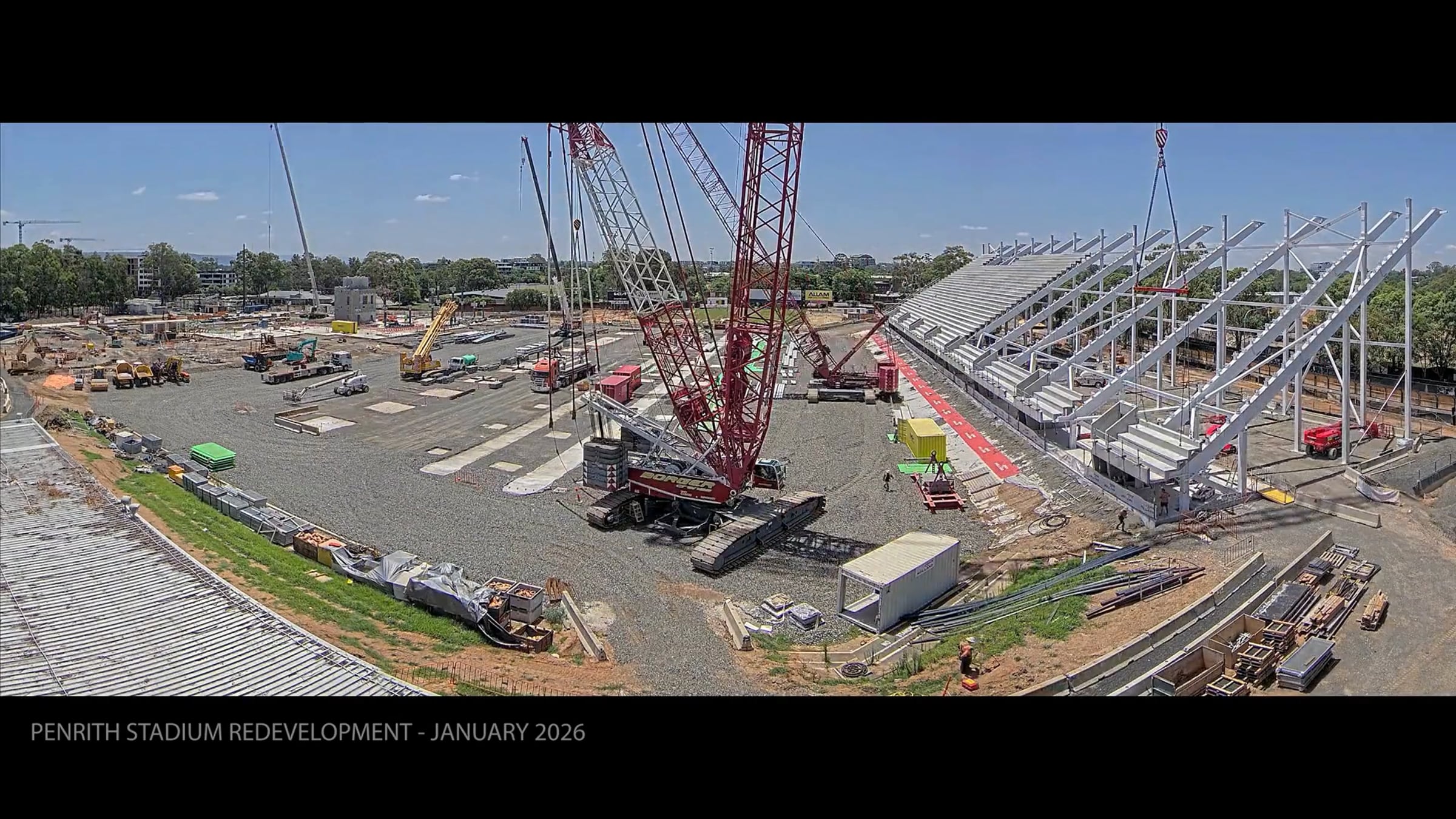 Penrith Stadium Redevelopment - January timelapse | Videos & Movies on ...