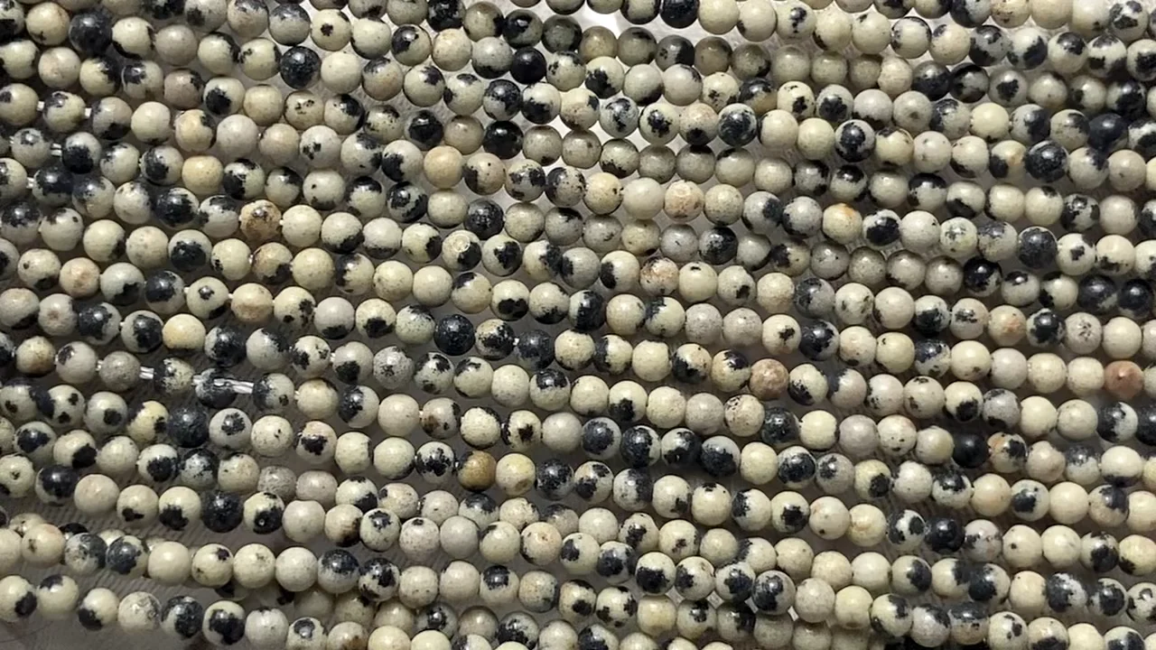 ダルメシアンジャスパー 極小ラウンド2mm ｜天然石ビーズの卸問屋