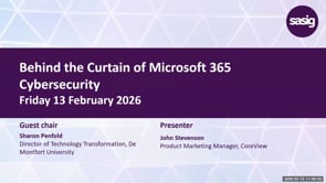 SASIG Webinar - Behind the Curtain of Microsoft 365 Cybersecurity 2026-02-13 11:00:01