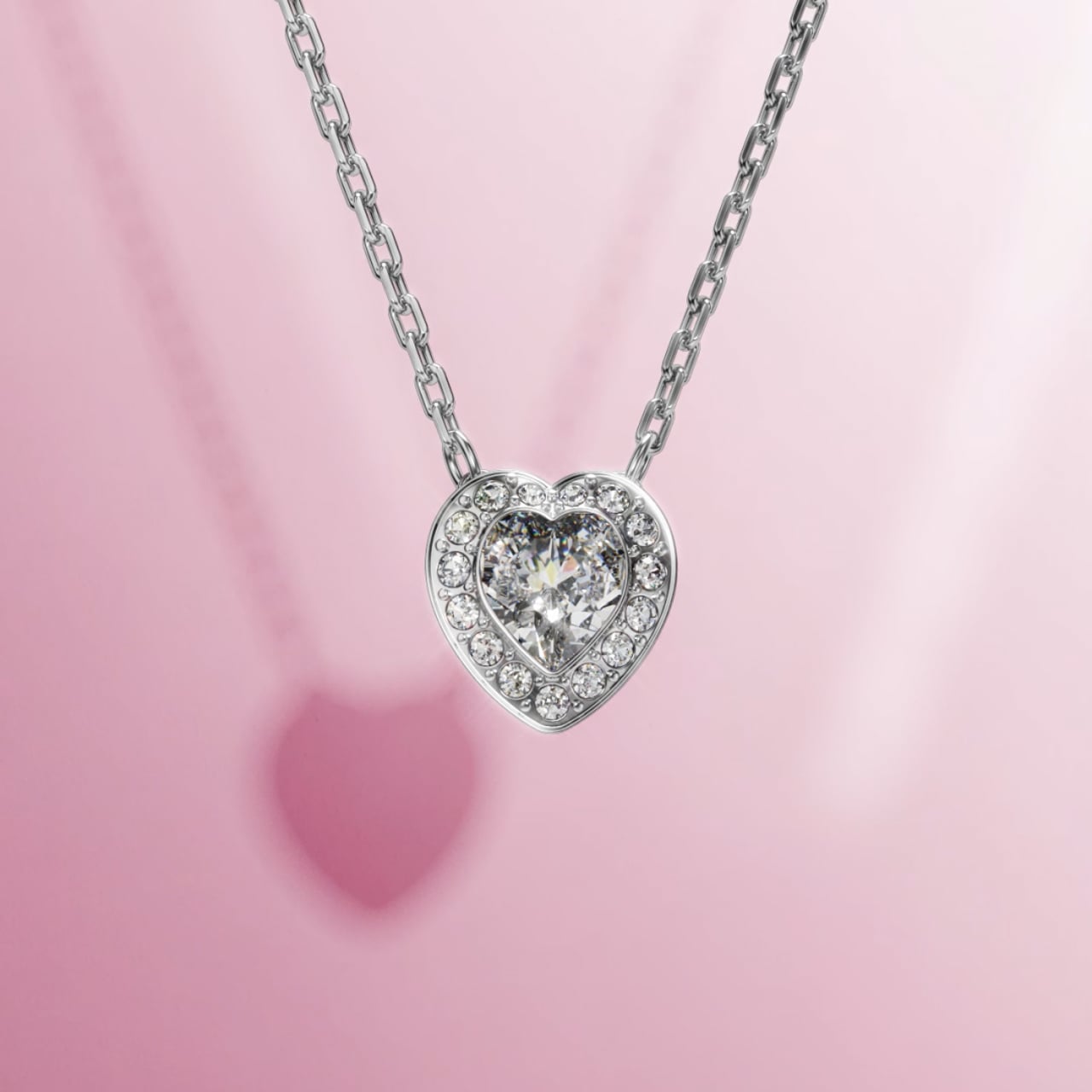 Swarovski Ariana Grande Pendant Necklace Metal Rhodiumplated