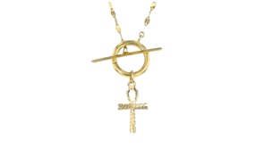 14kt Yellow Gold Ankh Cross Charm