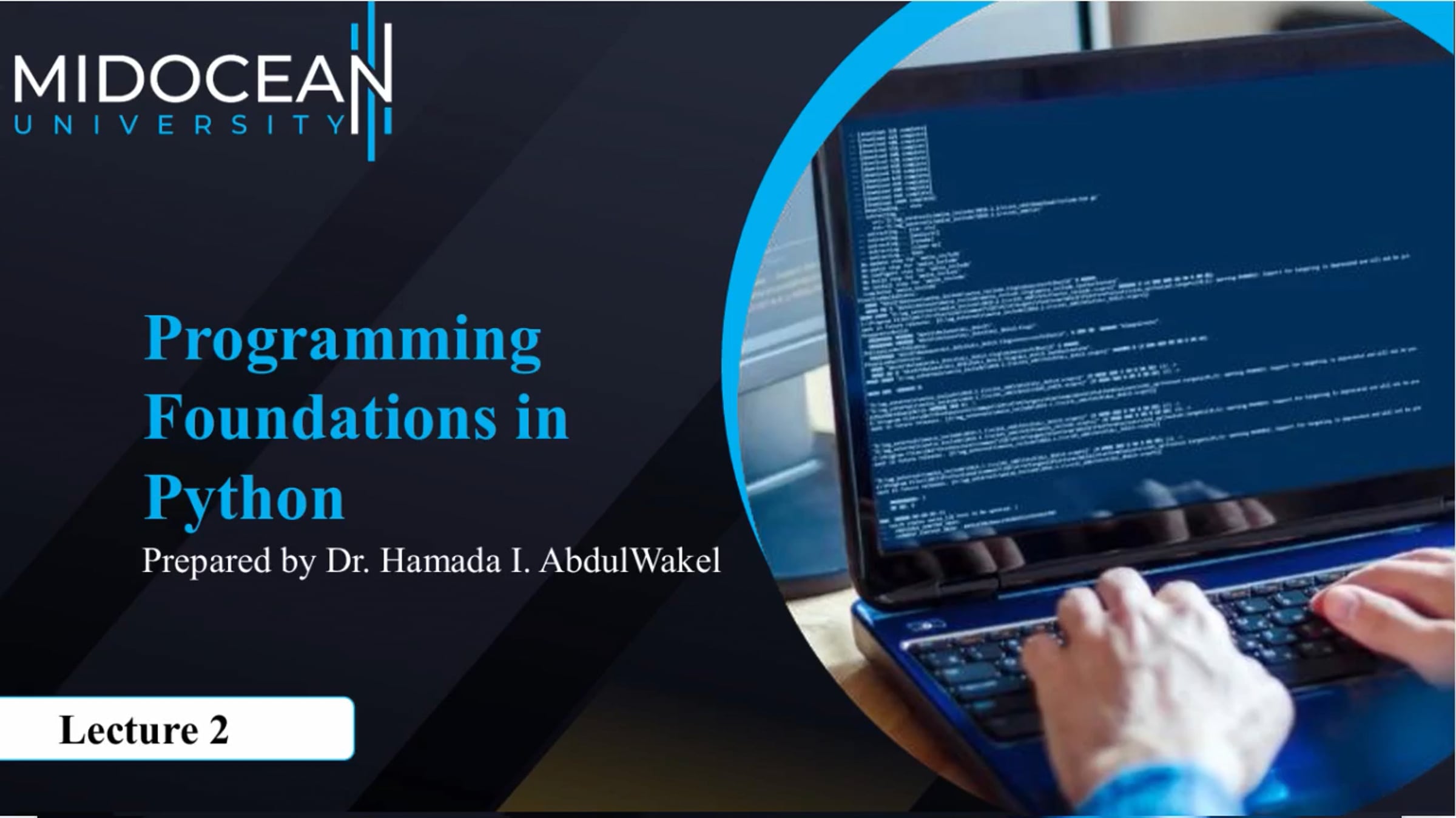 Programming foundations in Python - CYB550 - Lecture 2 | Videos ...