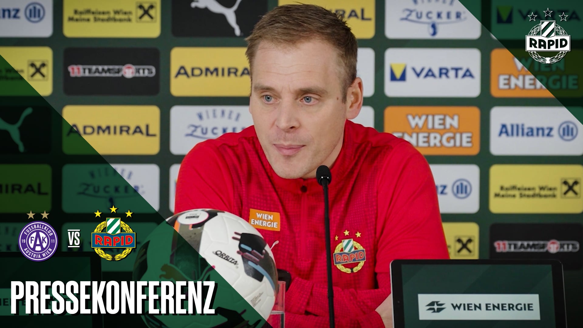 Pressekonferenz vor dem 348. Wiener Derby