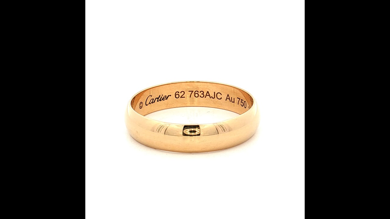 Cartier 1895 Collection Men's Wedding Band 18k Yellow Gold