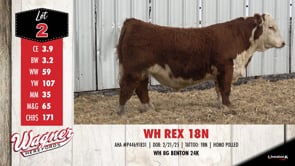 Lot #2 - WH REX 18N