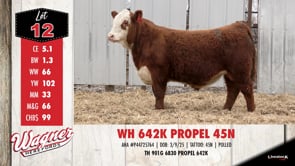 Lot #12 - WH 642K PROPEL 45N