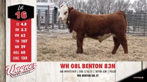 Lot #16 - WH 08L BENTON 83N