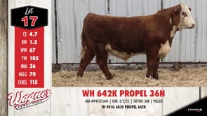 Lot #17 - WH 642K PROPEL 36N