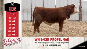 Lot #22 - WH 642K PROPEL 46N