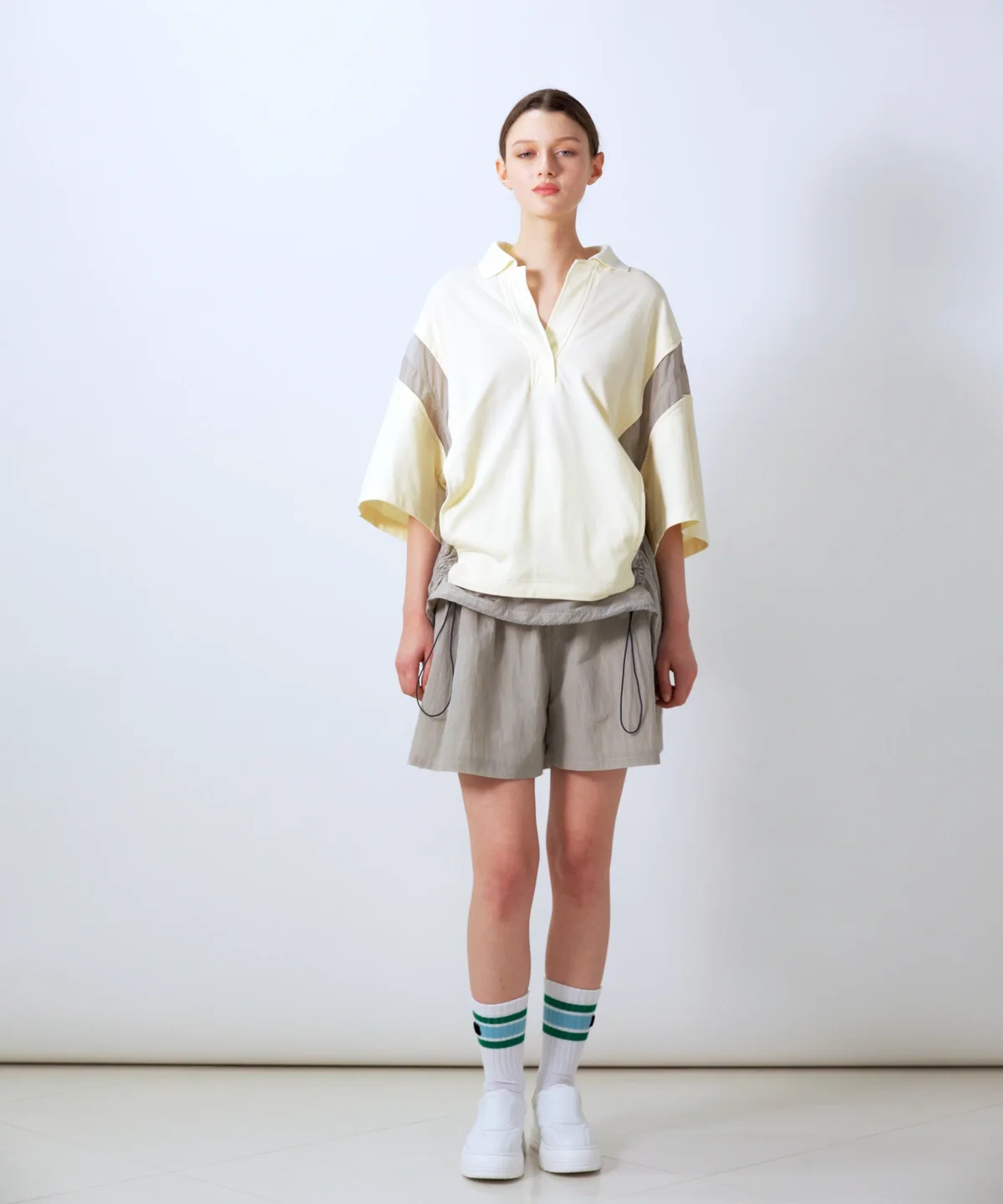 ESSENTIAL / 鹿の子ワッシャードッキングポロ(SALE) TOPS Night STORE