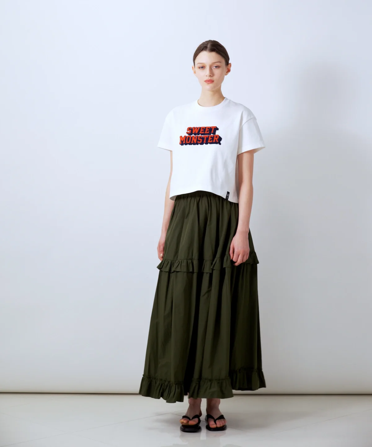 ダブルスタンダード DSC / ヴィンテージロゴ ショート丈Tシャツ TOPS Night STORE | ダブル
