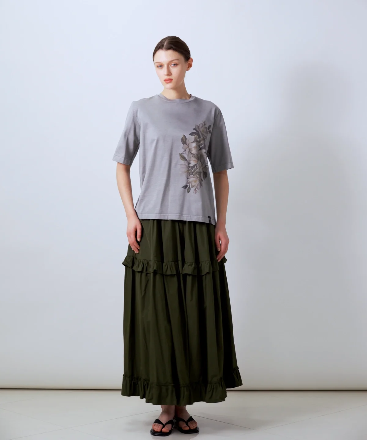 DSC / フラワープリント ヴィンテージTシャツ TOPS Night STORE