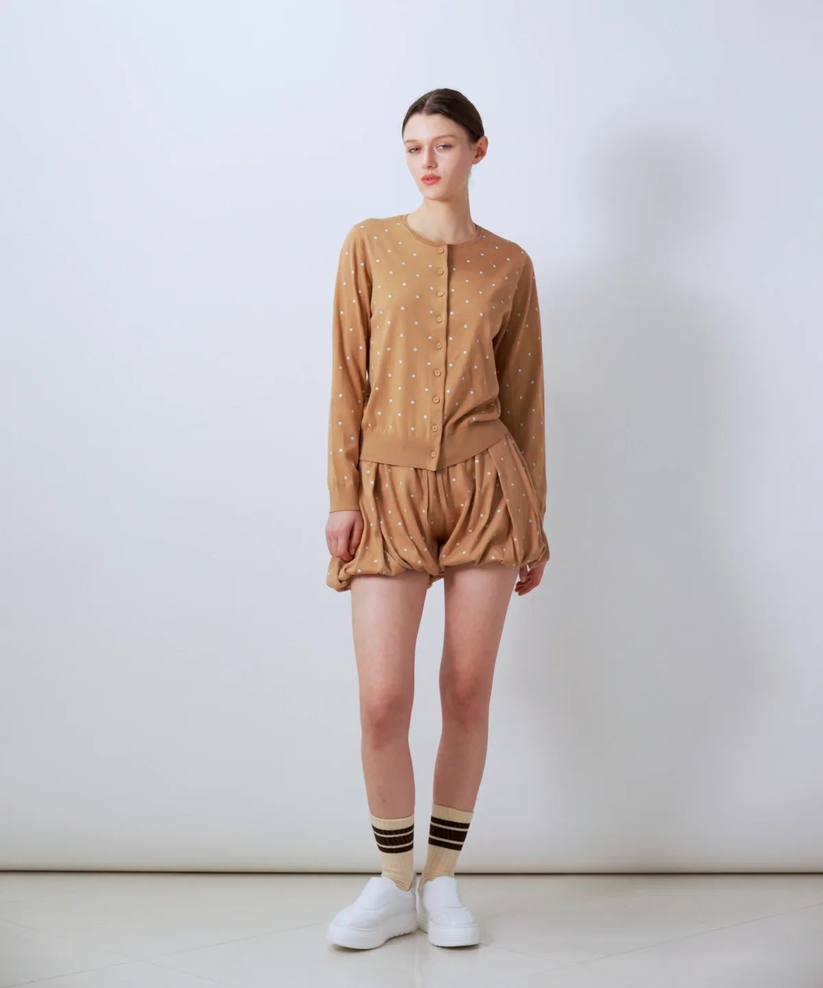 DSC / コットン天竺 ドットカーディガン TOPS Night STORE | ダブル