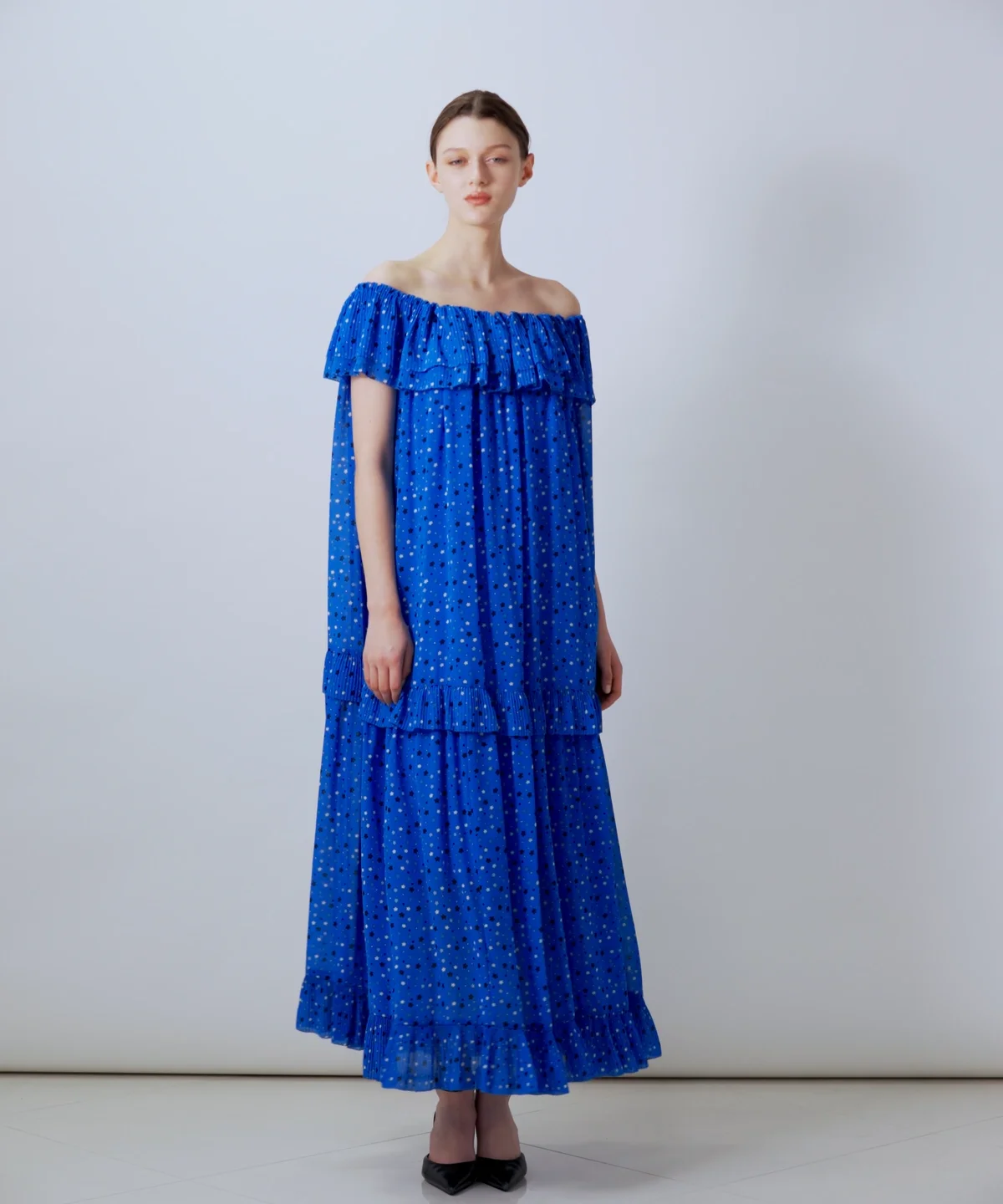 DSC / スター フリルシフォンギャザー2WAYワンピース(SALE) DRESS
