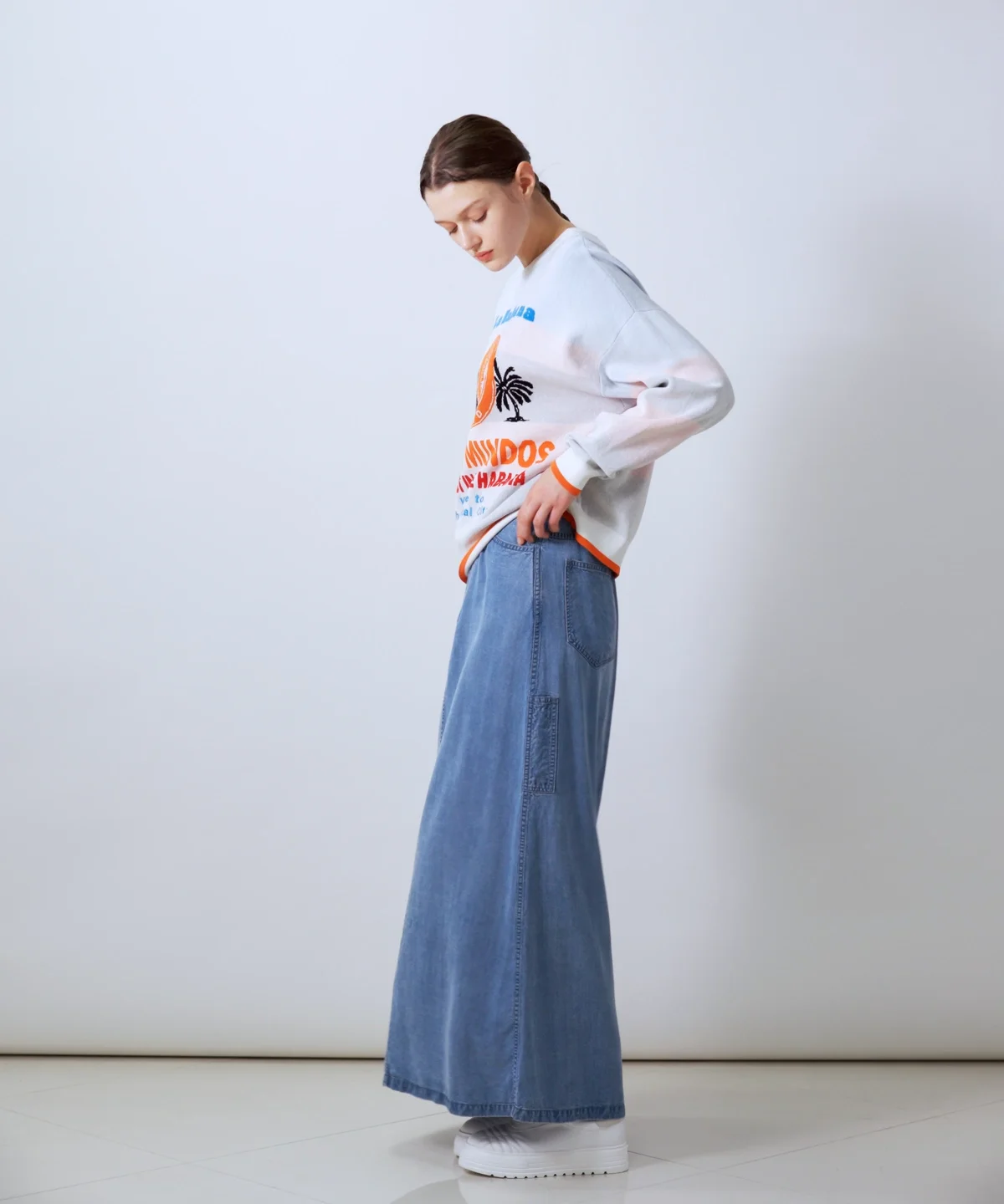 DSC / テンセルデニム ロングスカート BOTTOMS Night STORE | ダブル